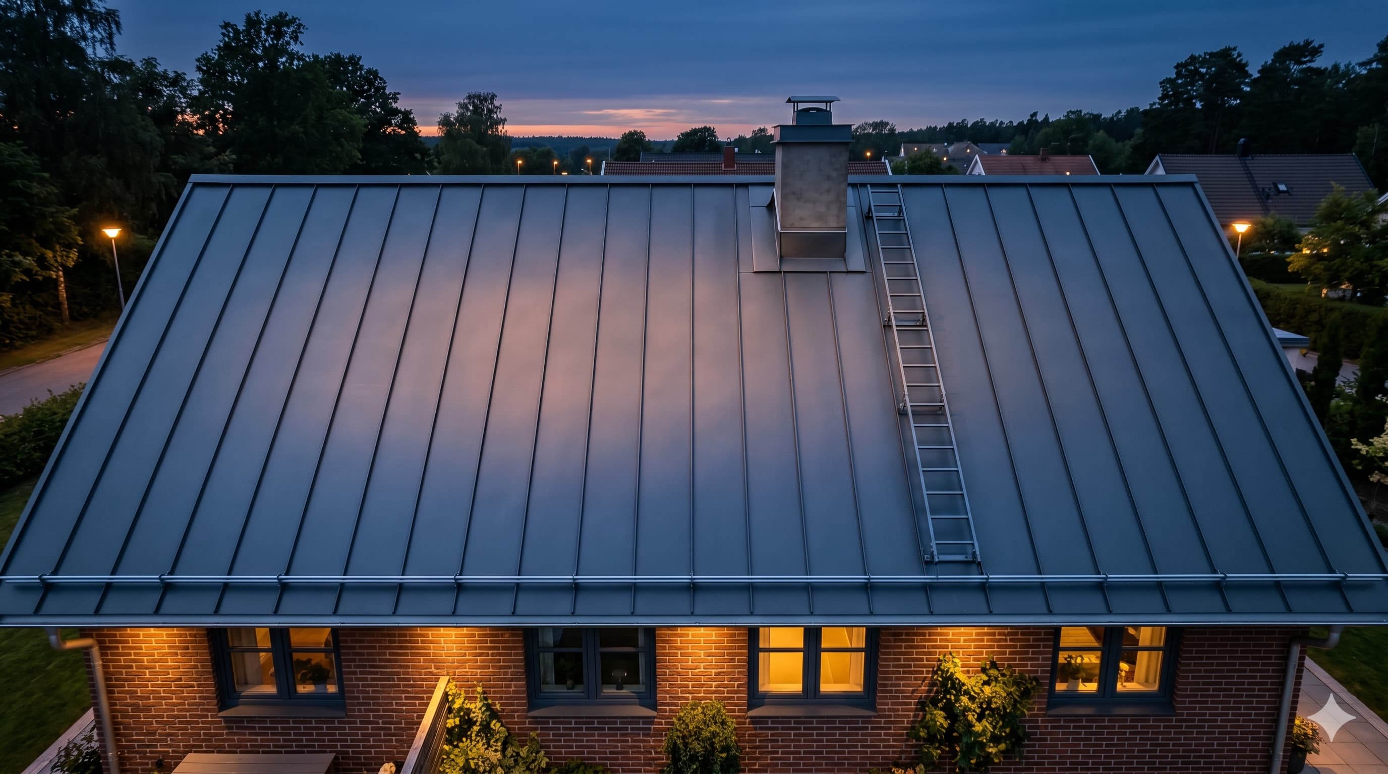 Villa i Stockholm med nytt tak