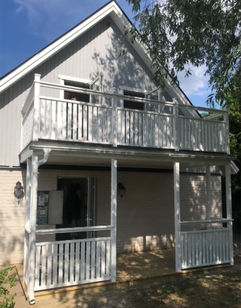 Nybyggnation entrébyggnad – Uttran